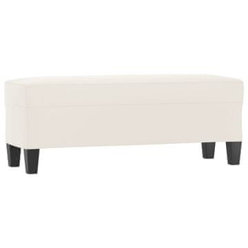 Vidaxl Klop bež 100x35x41 cm tkanina iz mikrovlaken