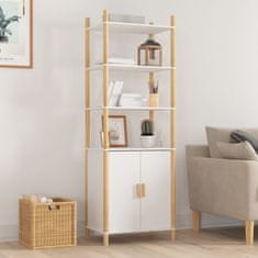 Vidaxl Visoka omarica bela 60x40x173 cm inženirski les