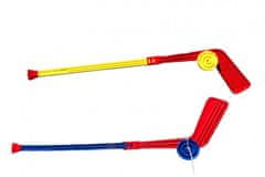 Teddies Plastična hokejska palica s ploščkom 74 cm - mešanica barv
