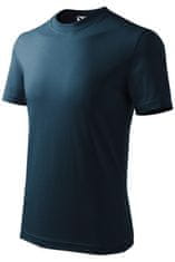 Malfini Otroška klasična majica, temno modra, 146cm / 10let