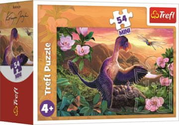 Trefl Puzzle Neverjetni dinozavri: Mikroraptor v gnezdu 54 kosov
