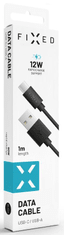 FIXED Dolg podatkovni in polnilni kabel s priključki USB-C/USB-C in podporo USB , 2.0, 2 metra, 1 60 W, FIXD-CC2M-BK, črn