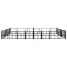 Vidaxl Zunanji pasji boks jeklo 60,22 m²