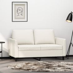 Vidaxl Dvosed krem 120 cm umetno usnje