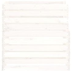 Vidaxl Kompostnik bel 80x80x78 cm trdna borovina