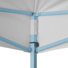 Vidaxl Zložljiv vrtni šotor 3x4,5 m bel
