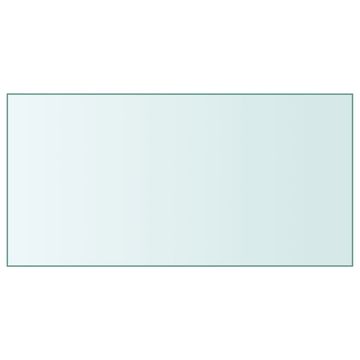 shumee vidaXL Mizna plošča prozorna 50x100 cm kaljeno steklo