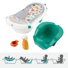 Fisher-Price Kopalna kad za dojenčke z visečo pojsteljo in sedežem, 4v1