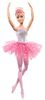 Barbie Osvetljena čarobna balerina z rožnatim krilom HLC25