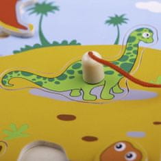 Bigjigs Toys Leseni lovilec dinozavrov