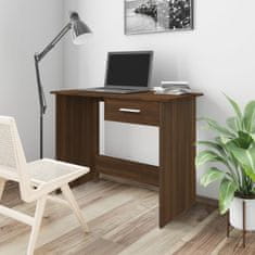 Vidaxl Pisalna miza rjav hrast 100x50x76 cm inženirski les