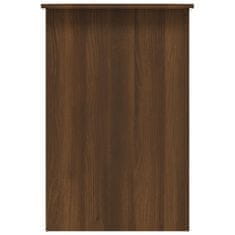 Vidaxl Pisalna miza rjav hrast 100x50x76 cm inženirski les