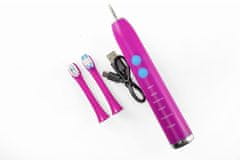 Oxe Električna sonična zobna ščetka Sonic T1 in 2x rezervne glave, roza