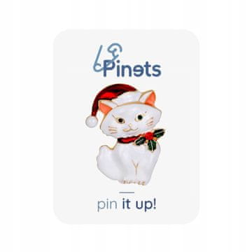 Pinets® Božična dekoracija z belo mucko Pinets