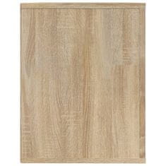 Vidaxl Regal za čevlje sonoma hrast 75x35x45 cm inženirski les