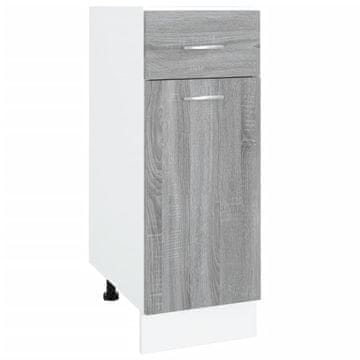 Vidaxl Spodnja omarica s predalom “Lyon” siva sonoma 30x46x81,5cm