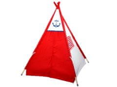 JOKOMISIADA Otroški Teepee ZA3355 Rdeča/Bela