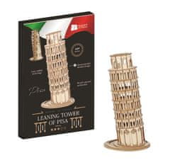 NiXiM Lesena 3D sestavljanka - poševni stolp v Pisi