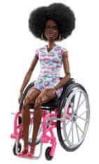 Mattel 194 HJT14 Barbie model na invalidskem vozičku v karirasti obleki