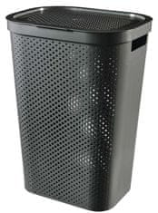 Curver Koš za perilo Infinity recycled, 60l, temno siv