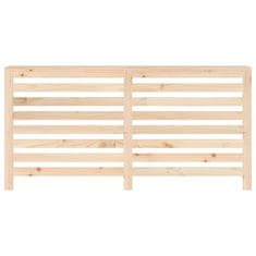 Vidaxl Pokrov za radiator 169x19x84 cm trdna borovina