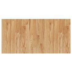 Greatstore Kopalniški pult svetlo rjav 80x40x1,5 cm obdelana hrastovina