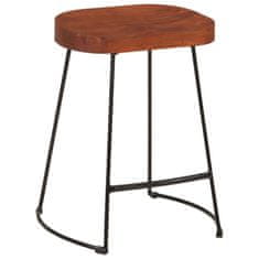 Vidaxl Barski stol Gavin 2 kosa 45x38x53 cm trden mangov les