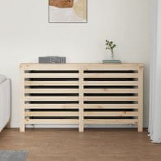 Vidaxl Pokrov za radiator 153x19x84 cm trdna borovina