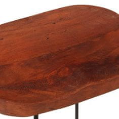 Vidaxl Barski stol Gavin 2 kosa 45x38x53 cm trden mangov les
