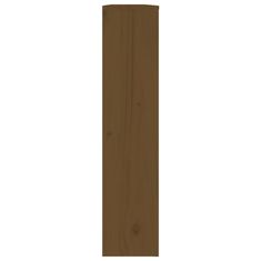 Vidaxl Pokrov za radiator medeno rjav 153x19x84 cm trdna borovina