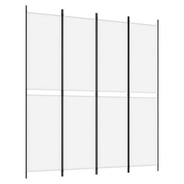Vidaxl Paravan 4-delni 200x220 cm črno blago
