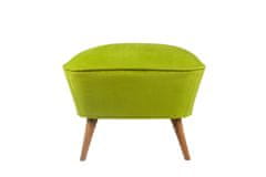 Atelier Del Sofa Pufe, pogled na jezero - arašidovo zelena