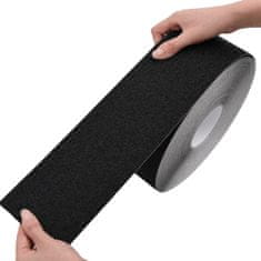 Vidaxl Protizdrsni trak črn 0,1x50 m PVC