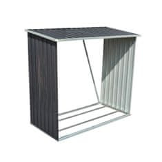 nabbi Lopa za drva Woodstore 83x163x154 cm - siva