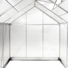 nabbi Vrtni rastlinjak Glasshouse 250x190x195 cm - prozoren