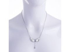 Preciosa Srebrna ogrlica s kristalnimi kristalnimi krili 6064 00