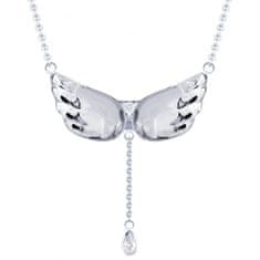 Preciosa Srebrna ogrlica s kristalnimi kristalnimi krili 6064 00
