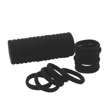 Northix 100x majhnih mehkih gumic za lase - črne