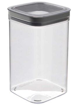 Curver Posoda za shranjevanje Dry Cube, 1,8l, transparent/siva
