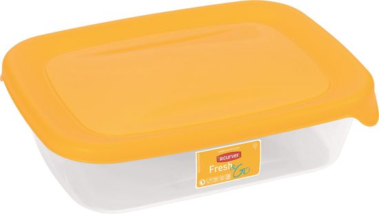 Curver Posodica za shranjevanje hrane Fresh&Go, 0,5l, transparent rumena