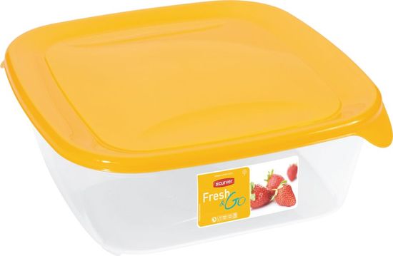 Curver Posoda za shranjevanje hrane Fresh&Go, 1,7l, transparent rumena