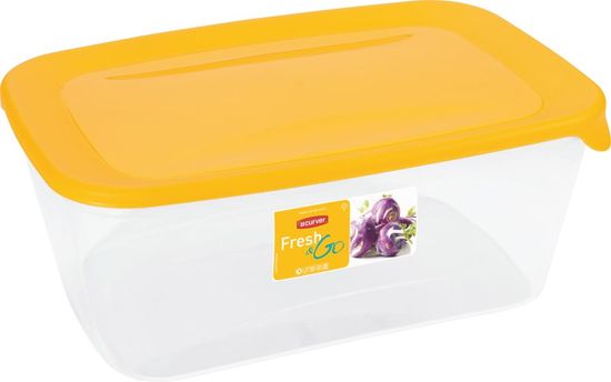 Curver Posoda za shranjevanje hrane Fresh&Go, 3l, transparent rumena