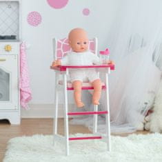 Teamson Olivia's Little World - Klasični stolček za visoke lutke Olivia's Classic Baby Doll - Roza žirafa