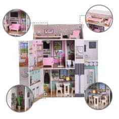 Teamson Olivijin mali svet - Dreamland 3-stranska odprta kmečka hiša za punčke - večbarvna
