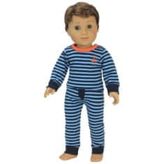 Teamson Sophia's - 18-palčna lutka - Pižamske hlače in majica z dolgimi rokavi - svetlo modra