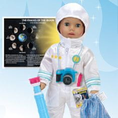 Teamson Sophia's - 18-palčna lutka - 8 kosov Smithsonian Astronaut Set - Bela