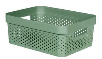 Curver Škatla za shranjevanje Infinity recycled, perforirana, 11l, temno siva