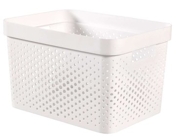 Curver Škatla za shranjevanje Infinity recycled, perforirana, 17l, bela