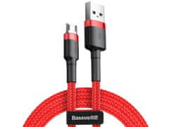 BASEUS Kabel USB/MicroUSB 2,0m QC3.0 2.4A (CAMKLF-C09) Rdeč
