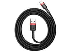 BASEUS Kabel USB Lightning iPhone 3,0 m Cafule 2A (CALKLF-R91) Črno-rdeča